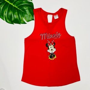 Minnie Mouse Disney Tank Top Back Tie Shirt